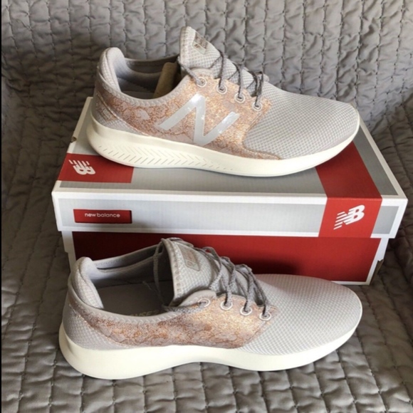 new balance metallic rose gold